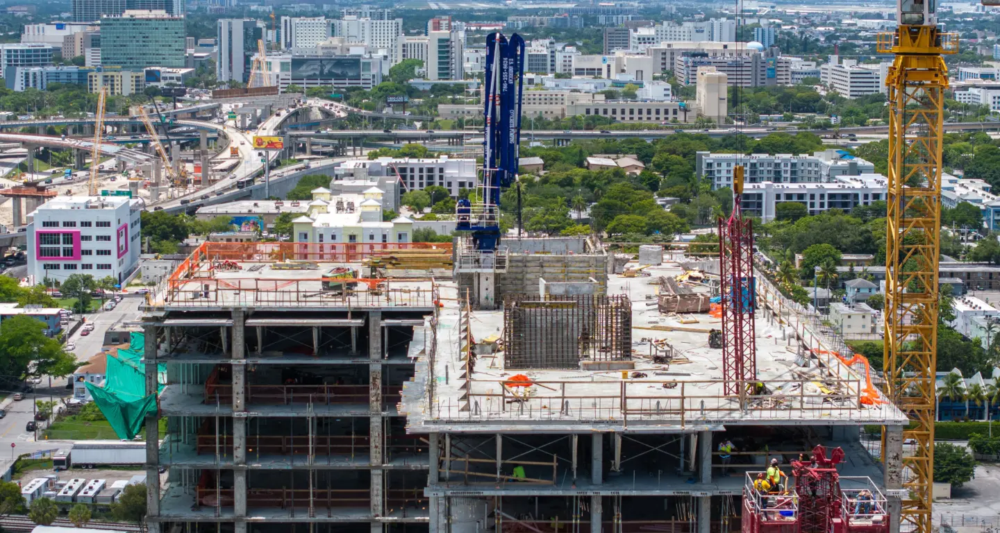 Multistory building under construction